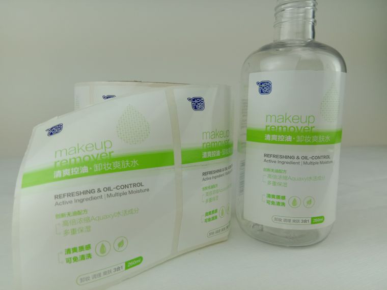 化妝品瓶貼不干膠